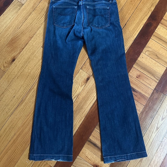 GAP Long & Lean Dark Blue Flare Women's Jeans VINTAGE - Picture 2 of 3